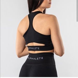 Alphalete Aero Bra- BLACK- Large